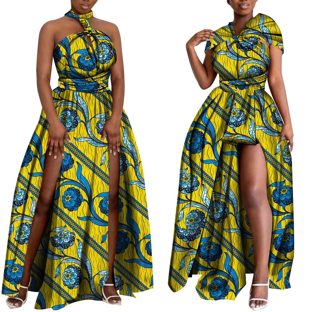 Convertible African Boho Maxi Dress – Multiway Wrap Bandage Style Party & Bridesmaid Gown - Free Delivery Worldwide only at Flexi Africa