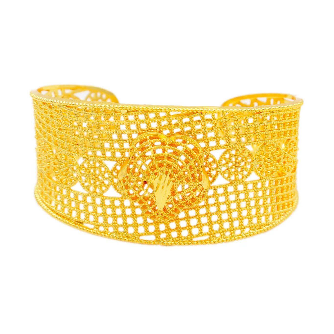 Cuff Bracelets for Women Girls Bangle Jewelry African Gold Color Bangle - Flexi Africa - Flexi Africa offers Free Delivery Worldwide - Vibrant African traditional clothing showcasing bold prints and intricate designs