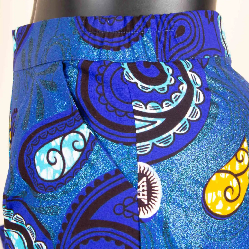 Elegant African Ankara 2 - Piece Set for Women – Floor - Length Dress, Long Coat & Pants Casual Suit - Free Delivery Worldwide only at Flexi Africa