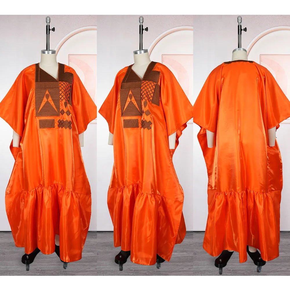 Elegant African Dress for Women – Plus Size Dashiki Ankara Kaftan Robe - Free Delivery Worldwide only at Flexi Africa