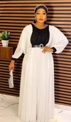 Elegant Dashiki Maxi Dress – Traditional African Long Sleeve Summer Dress for Women - Free Delivery Worldwide only at Flexi Africa