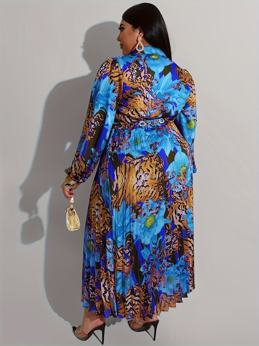 Elegant Plus - Size 2PC Outfit – Long - Sleeve Top & Skirt Set for Women - Free Delivery Worldwide only at Flexi Africa