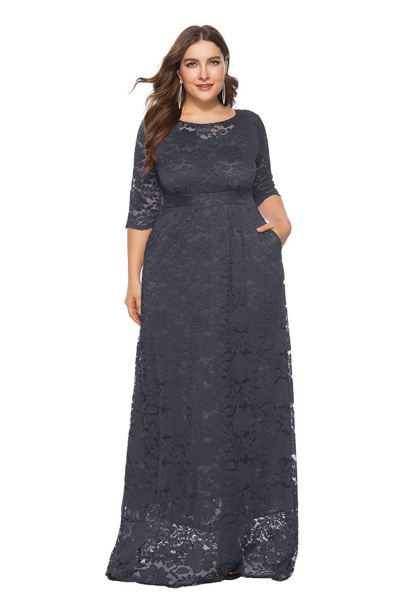 African Dresses for Women Elegant Lace Wedding Party Evening Maxi Dress Dashiki Africa Clothing - Free Delivery Worldwide