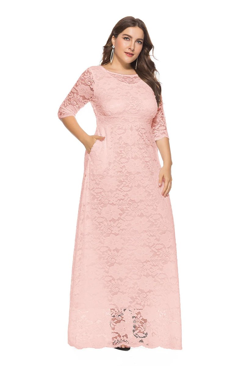 African Dresses for Women Elegant Lace Wedding Party Evening Maxi Dress Dashiki Africa Clothing - Free Delivery Worldwide