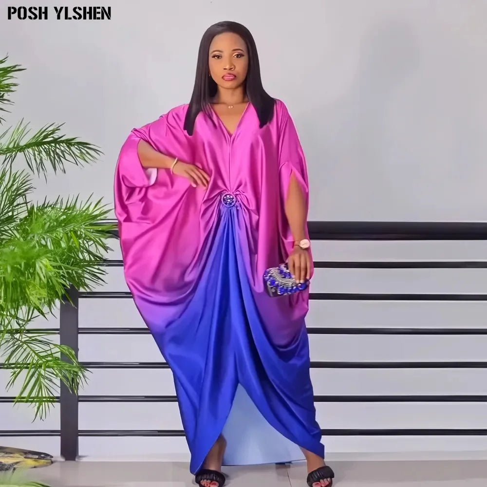 Exquisite African Abayas: Luxury Muslim Fashion Dress for Women - Flexi Africa - Flexi Africa offers Free Delivery Worldwide - Vibrant African traditional clothing showcasing bold prints and intricate designs