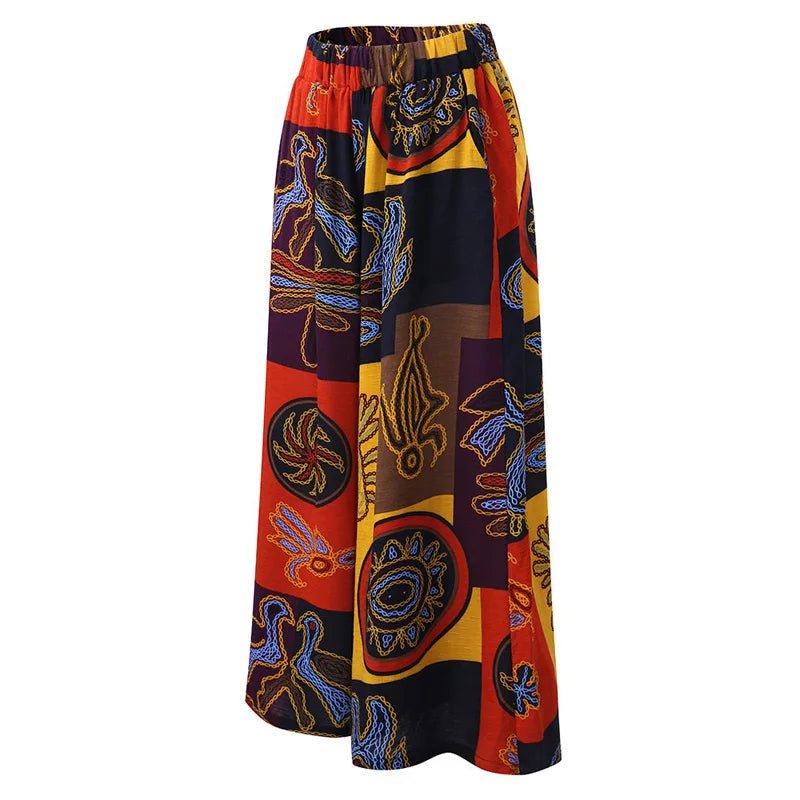 Fashion African Clothing: Dashiki Dresses and Wide-Leg Pants for Women's Hip Hop-Inspired Style - Flexi Africa - Flexi Africa offers Free Delivery Worldwide - Vibrant African traditional clothing showcasing bold prints and intricate designs