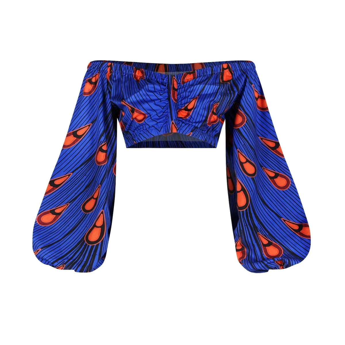 Buy 2PC Fashion African Women Set Slash-neck Long Sleeve Tops +High Slit Maxi Skirt Suit for only $10.83 at Flexi Africa!