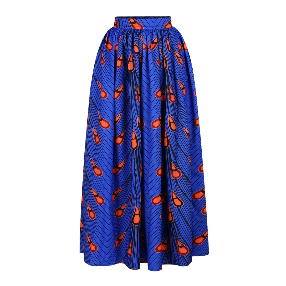 Buy 2PC Fashion African Women Set Slash-neck Long Sleeve Tops +High Slit Maxi Skirt Suit for only $10.83 at Flexi Africa!