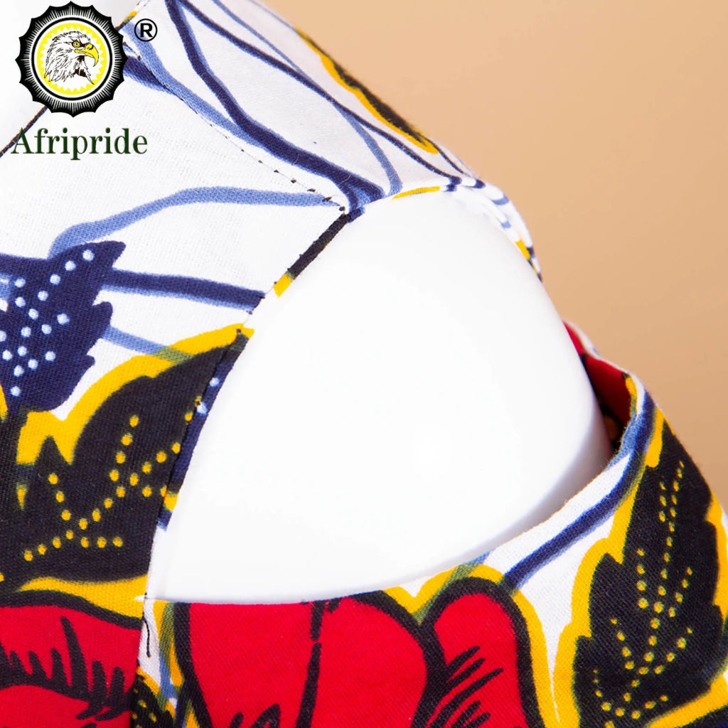 Kids African Print Princess Dress – Sleeveless Ankara Casual Mini Dress for Girls - Free Delivery Worldwide only at Flexi Africa