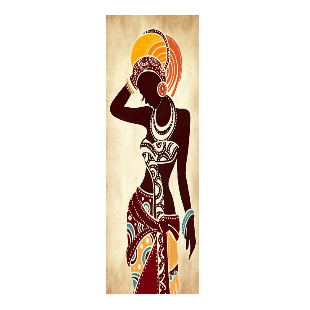 Large Size Portrait African Women Canvas Painting Hanging Posters and Prints Wall Art Pictures Living Room Home Decor (No Frame) - Flexi Africa - Flexi Africa offers Free Delivery Worldwide - Vibrant African traditional clothing showcasing bold prints and intricate designs