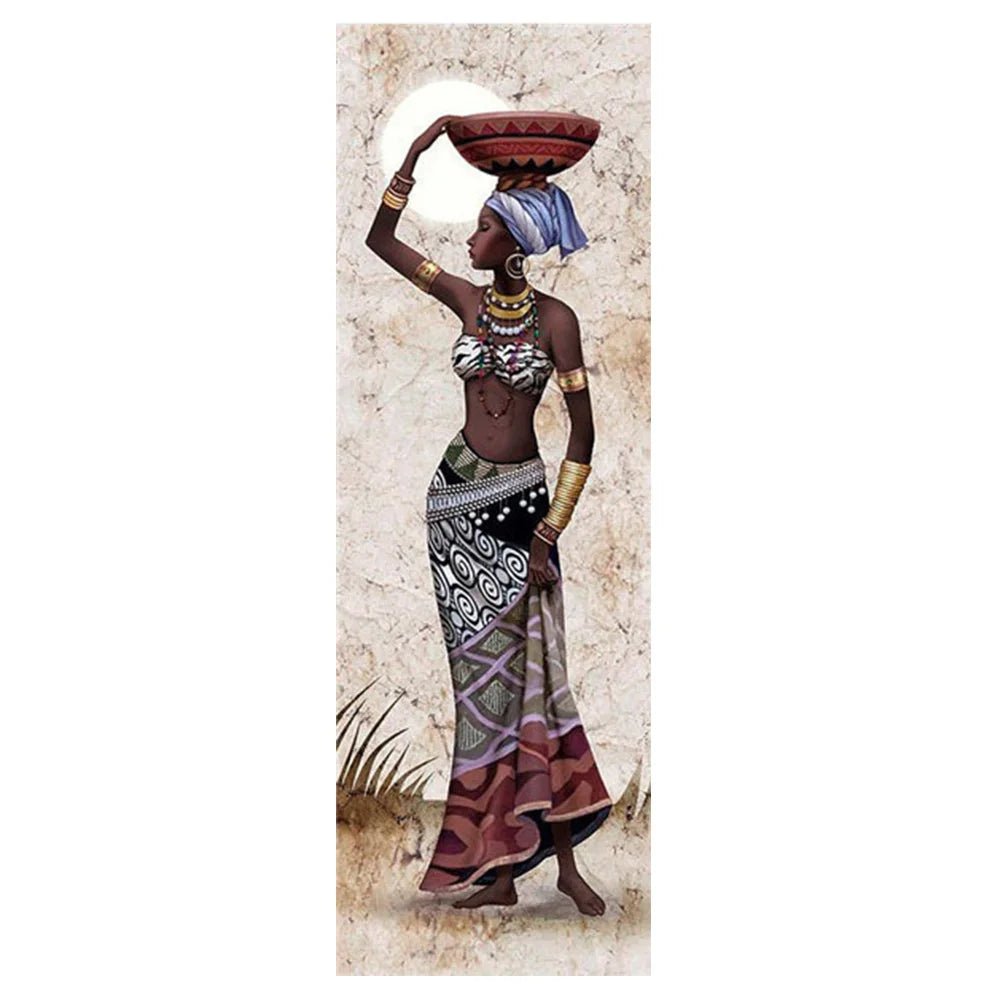 Large Size Portrait African Women Canvas Painting Hanging Posters and Prints Wall Art Pictures Living Room Home Decor