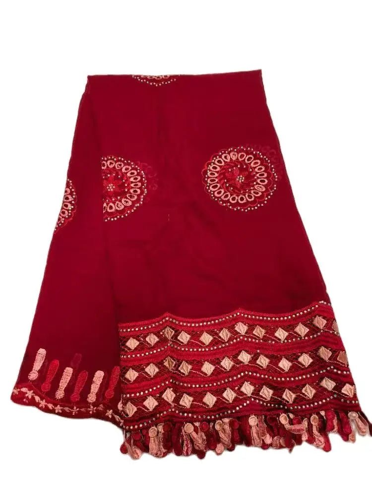 Luxury Cotton African Scarf – Muslim Women’s Hijab Shawl - Free Delivery Worldwide only at Flexi Africa