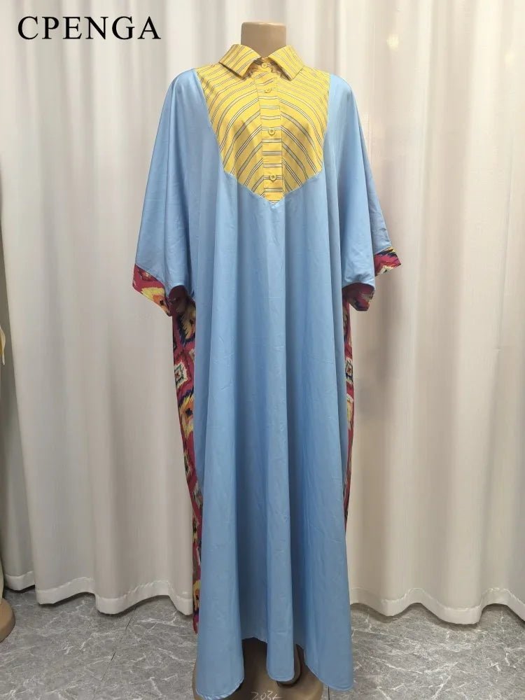 New Plus Size Bubu Dress for Women - Traditional Nigerian Dashiki Kaftan, African Abaya Robe for Ladies - Free Delivery Worldwide only at Flexi Africa