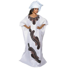 African Clothes for Women African Dashiki Robe Bazin Design Wedding Party Dresses - Free Worldwide only at Flexi Africa