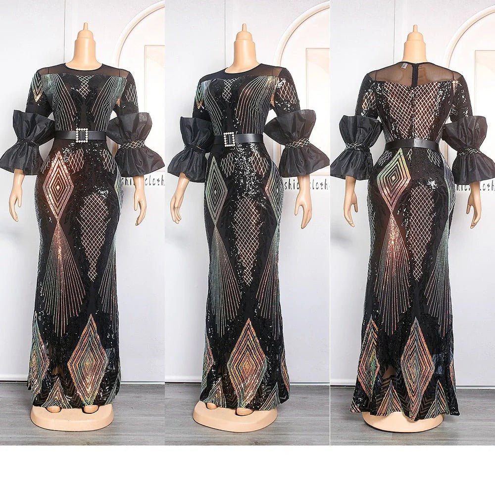 Plus Size Evening Dresses Women Long Dress Robe Elegant Gown Clothes - Free Delivery Worldwide only at Flexi Africa