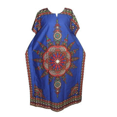 Dashikiage African Ladies Dress - 100% Cotton with Elegant African Print - Free Delivery Worldwide only at Flexi Africa