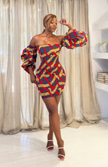 Stylish African Babu Dress | Kente & Ankara Print Design - Free Delivery Worldwide only at Flexi Africa