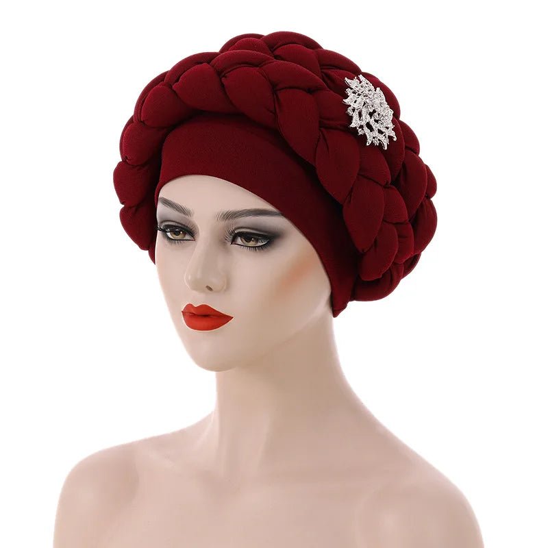 Stylish Auto Gele Bonnet Hat: Elevate Your Look with Nigerian Headwear for Women - Flexi Africa - FREE INTERNATIONAL POST