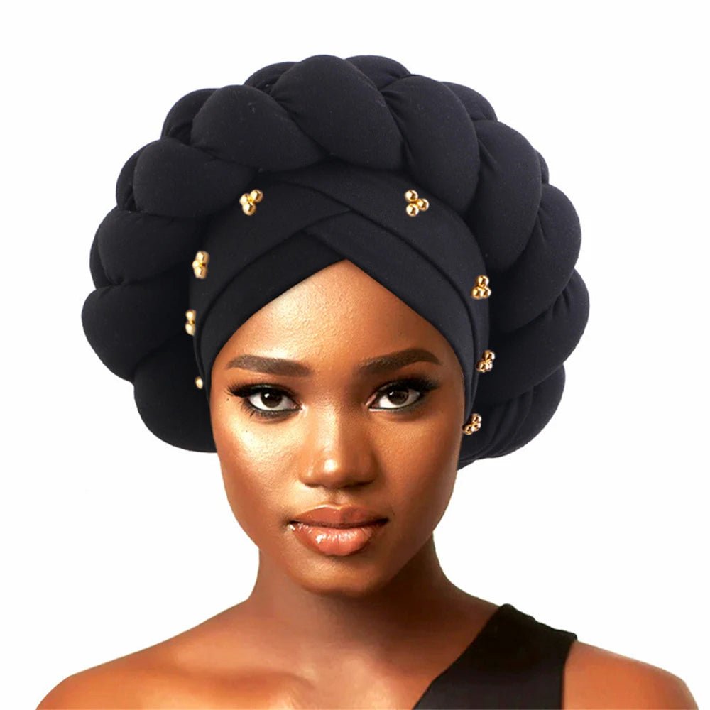 Stylish Auto Gele Bonnet Hat: Elevate Your Look with Nigerian Headwear for Women - Flexi Africa - FREE INTERNATIONAL POST