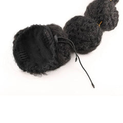 Synthetic Ponytail Hair Extension for Black Women Lantern Bubble Drawstring False Pigtail Afro Puff Kinky Horse Tail Hairpiece - Free Delivery Worldwide only at Flexi Africa