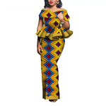 Traditional African 2PC Outfit – Dashiki Top and Skirt Set for Women - Free Delivery Worldwide only at Flexi Africa