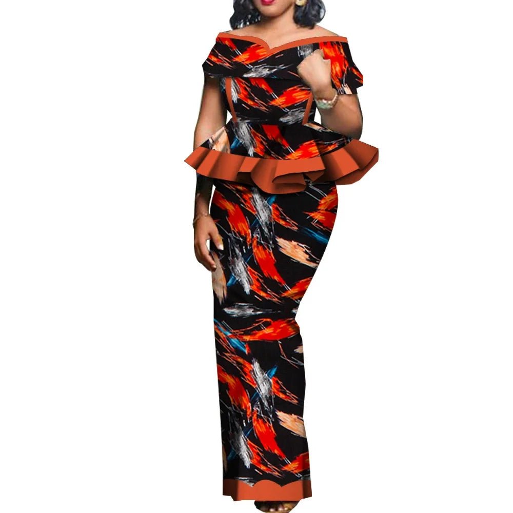 Traditional African 2PC Outfit – Dashiki Top and Skirt Set for Women - Free Delivery Worldwide only at Flexi Africa