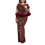 Traditional African 2PC Outfit – Dashiki Top and Skirt Set for Women - Free Delivery Worldwide only at Flexi Africa