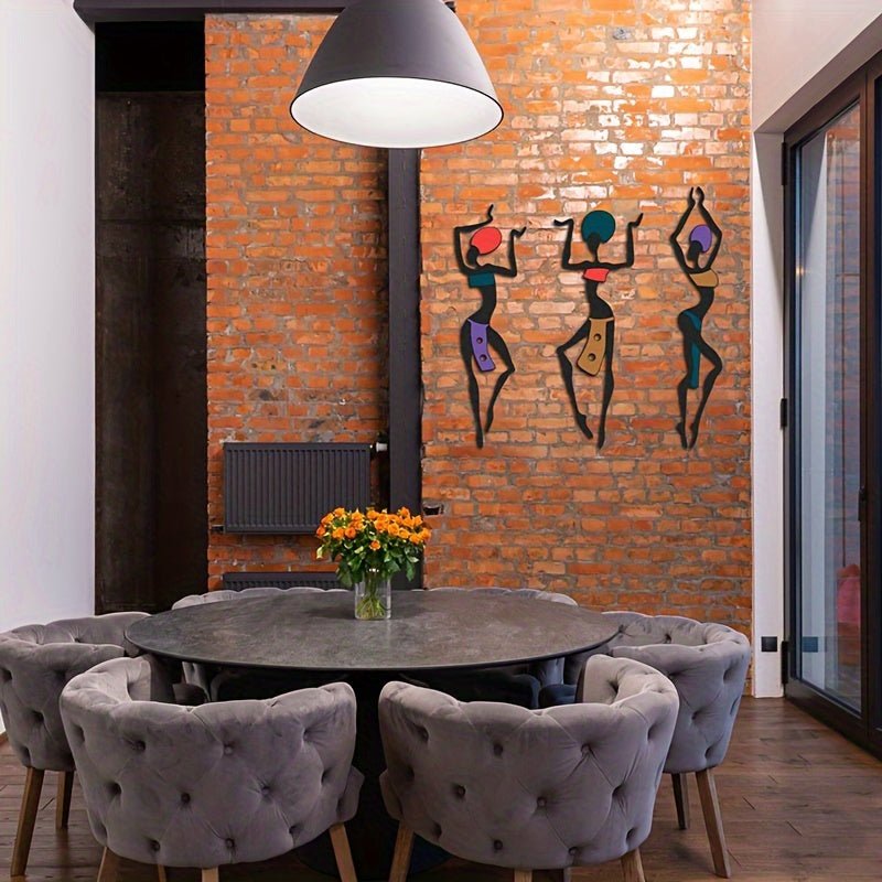 Vibrant African Girl Wall Art Set – Ethnic Style Living Room Décor - Free Delivery Worldwide only at Flexi Africa