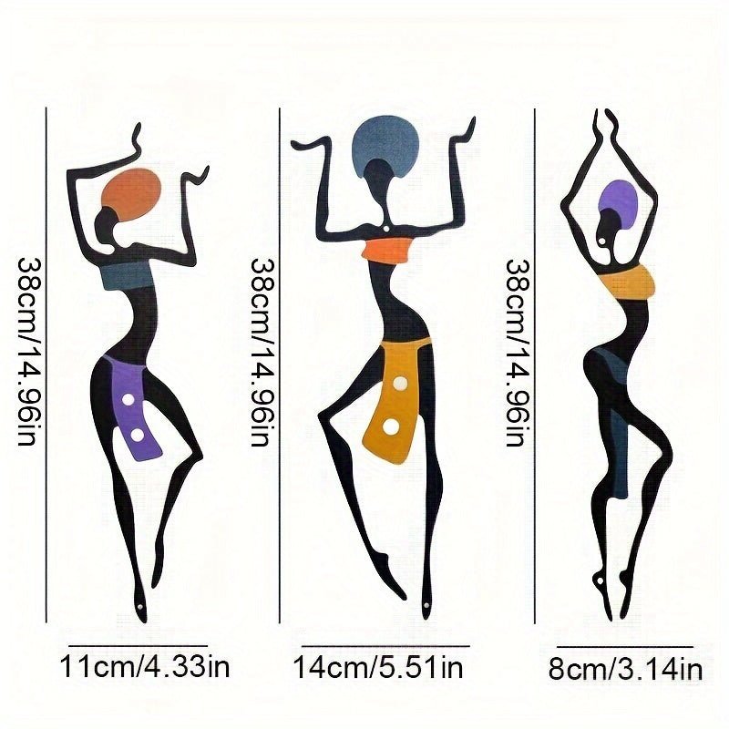 Vibrant African Girl Wall Art Set – Ethnic Style Living Room Décor - Free Delivery Worldwide only at Flexi Africa