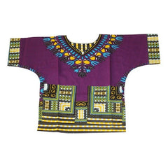 Vibrant Traditional African Print Dashiki T-shirts: Stylish Fashion Designs for Kids - Flexi Africa - Free Delivery Worldwide