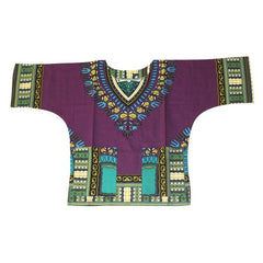 Vibrant Traditional African Print Dashiki T-shirts: Stylish Fashion Designs for Kids - Flexi Africa - Free Delivery Worldwide