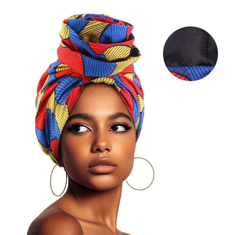 Buy a Woman African Satin Lined Turban Cap Big Flower Hat Floral Headscarf Ladies Beanies for only $3.22 at Flexi Africa!