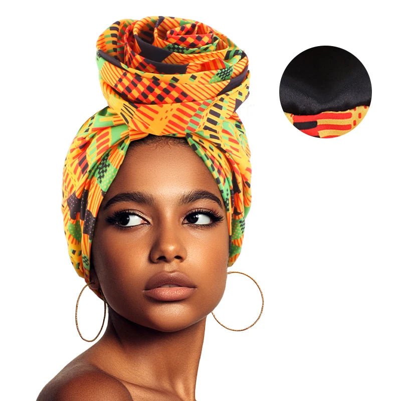 Buy a Woman African Satin Lined Turban Cap Big Flower Hat Floral Headscarf Ladies Beanies for only $3.22 at Flexi Africa!