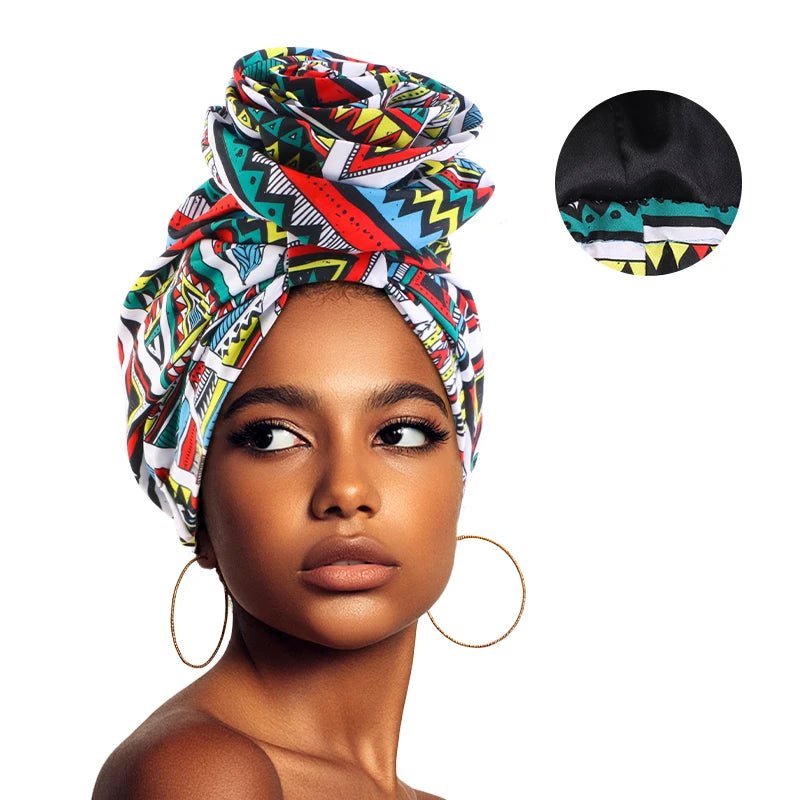 Buy a Woman African Satin Lined Turban Cap Big Flower Hat Floral Headscarf Ladies Beanies for only $3.22 at Flexi Africa!