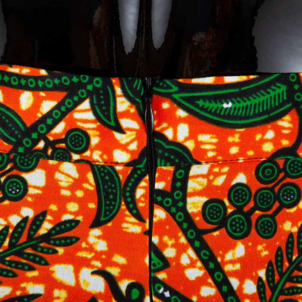 Buy Women’s African Ankara 2PC Outfit – Long Sleeve Top, High-Waist Pants & Earrings for only $104.94 at Flexi Africa!