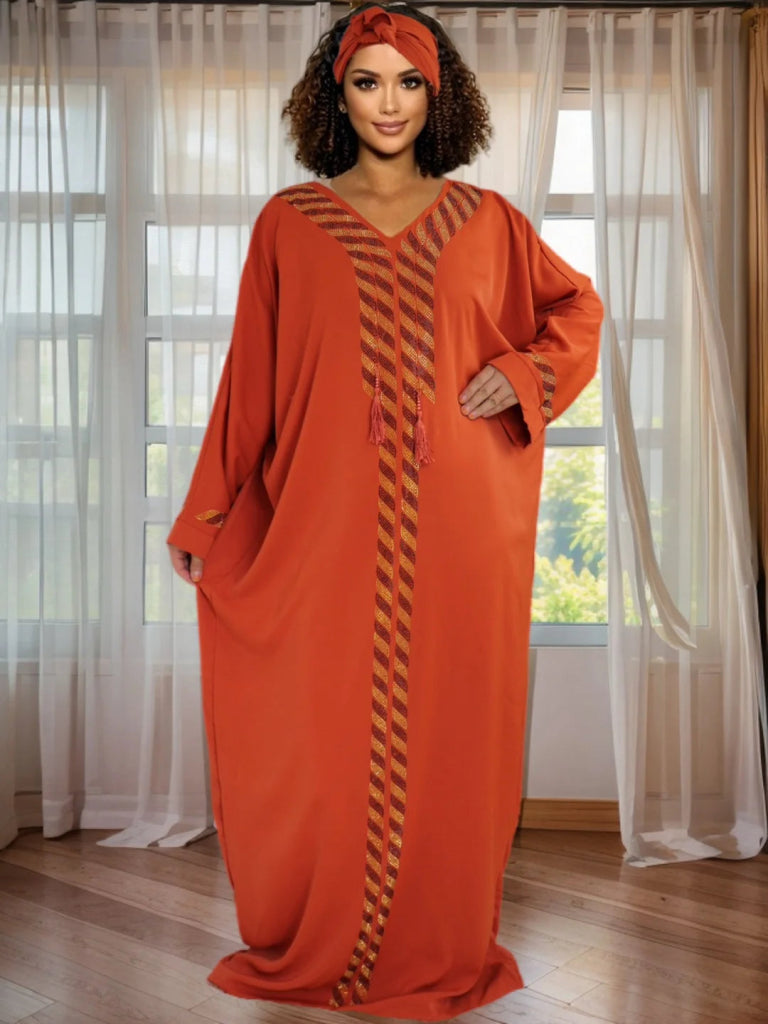 Women’s African Dashiki Rhinestone Kaftan Dress – Shiny Ankara Long Evening & Party Gown - Free Delivery Worldwide only at Flexi Africa