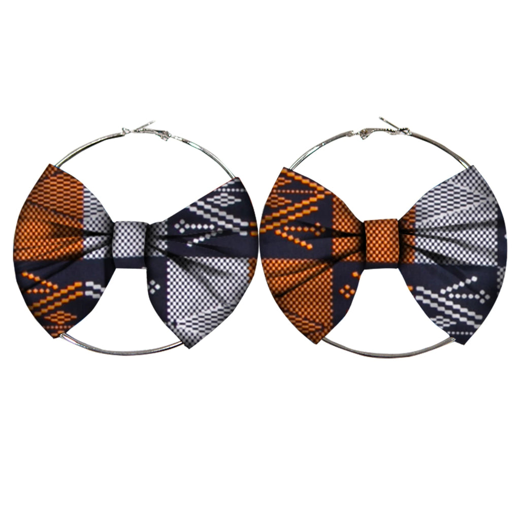 Women’s African Fashion Earrings – Handmade Circle Statement Accessories - Free Delivery Worldwide only at Flexi Africa