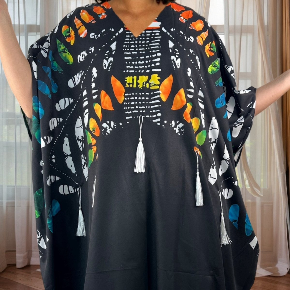 Women's African Style Maxi Dress – Loose Fit, Oversized Traditional Design - Free Delivery Worldwide only at Flexi Africa