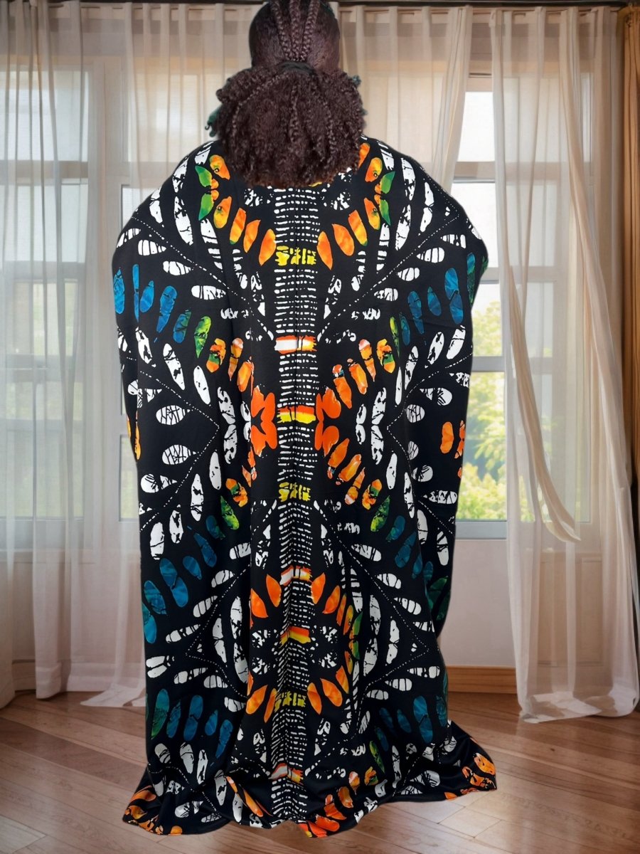 Women's African Style Maxi Dress – Loose Fit, Oversized Traditional Design - Free Delivery Worldwide only at Flexi Africa