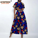 Women’s Ankara Crop Top and Wide - Leg Pants 2PC Set – Stylish African Fashion Outfit - Free Delivery Worldwide only at Flexi Africa