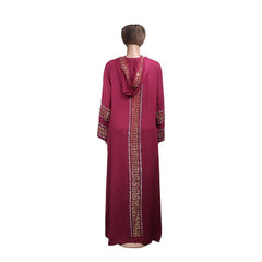 Women's Dress African Fashion Hooded Robe Islamic Abaya Muslim Style Drilled Decoration Quality Luxury - Free Delivery Worldwide only at Flexi Africa