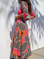 Women's Dress Vacation Short Sleeve Printed Dress - Free Delivery Worldwide only at Flexi Africa